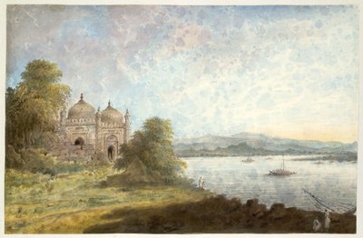 The Akbari Mosque on the Banks of the Ganges in Rajmahal by Sita Ram